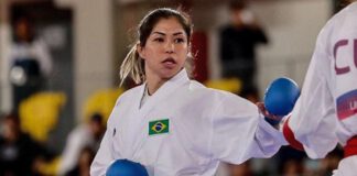 Por vaga, Valéria Kumizaki treina com atletas da seleção de taekwondo