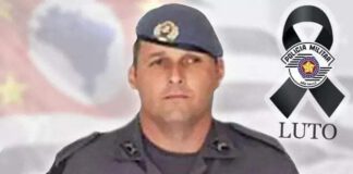 Corpo de PM que caiu de helicóptero é sepultado em Paraguaçu Paulista com honras militares