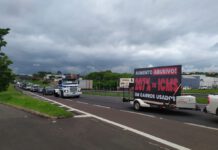 Carreatas em Prudente e Venceslau marcam protesto contra o aumento do ICMS