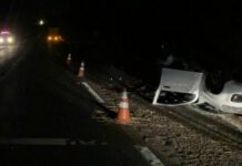 Caminhão e Fiat Uno colidem na Júlio Budiski próximo a Álvares Machado