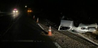 Caminhão e Fiat Uno colidem na Júlio Budiski próximo a Álvares Machado