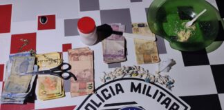 Polícia Militar “derruba” boca de fumo em Panorama
