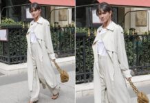 Bruna Marquezine usa bolsa de cerca de R$ 20 mil feita de couro de bezerro em Paris