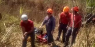 DRACENA: Bombeiros resgatam idoso caiu em buraco de 13 metros em meio a pastagem