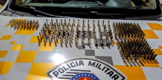 Polícia Militar Rodoviária prende homem com 311 munições de arma de fogo