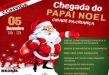 Cidade da Criança terá chegada do Papai Noel neste domingo às 14h00
