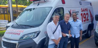 Com emenda impositiva de Anderson Silva e Adão Batista Same 192 recebe ambulância