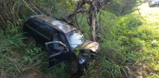 JUNQUEIRÓPOLIS: Homem embrigado atinge árvore e cai em barranco