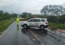 CHUVAS: Rodovia Julio Budiski rompe entre Irapuru e Presidente Prudente