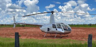 Polícia Federal apreende helicóptero com cerca de 300 quilos de cocaína a 58 Km de Prudente