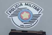 Polícia Militar apreende simulacro de arma de fogo em Flora Rica