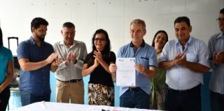 Prefeito lança construção de cobertura de quadra na Escola Ludovica