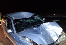 Homem embriagado atinge moto e guardrail em Osvaldo Cruz