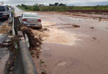 Barragem em Caiuá estoura e deixa Rodovia Raposo Tavares interditada