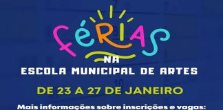 Escola Municipal de Artes organiza programação de férias de janeiro