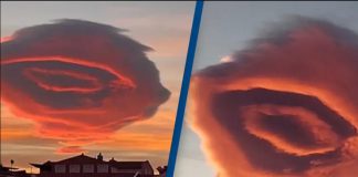 VÍDEO: Nuvem em forma de “OVNI” surpreende espectadores