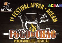 INGRESSOS A VENDA: APPAR promove o 1º Festival Fogo de Chão no dia 16 de abril