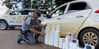 Motorista é preso com R$ 500 mil em iPhones