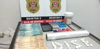 Polícia Civil prende casal por tráfico drogas em Dracena
