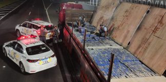 Polícia Rodoviária apreende carreta conduzida por paraguaio com 1,6 toneladas de maconha