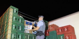 Polícia Rodoviária apreende 75 mil maços de cigarros em Anhumas