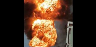 VÍDEO: Caminhão tanque que saiu de Presidente Prudente pega fogo em Birigui