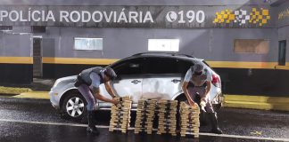 Polícia Rodoviária aborda veículo com mais de 115 Kg de maconha