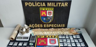 Polícia Militar prende falso entregador de delivery com drogas na “mochila bag”