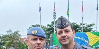 Capitão PM Bressan, ex-comandante do BAEP Presidente Prudente, recebe homenagem da corporação