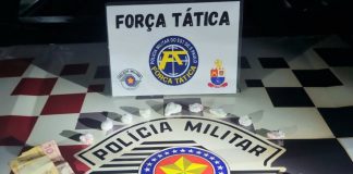 DRACENA: Polícia Militar prende dois jovens por tráfico de cocaína