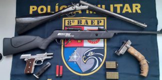 Polícia Militar prende homem com armas e munições perto do Hospital Bezerra de Menezes