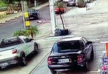 VÍDEO: Mulher é atropelada em frente a posto de combustíveis no Parque no Povo