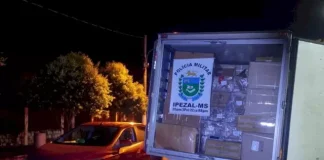 Polícia apreende caminhão com R$ 1,2 milhões em contrabando que iria para Presidente Epitácio