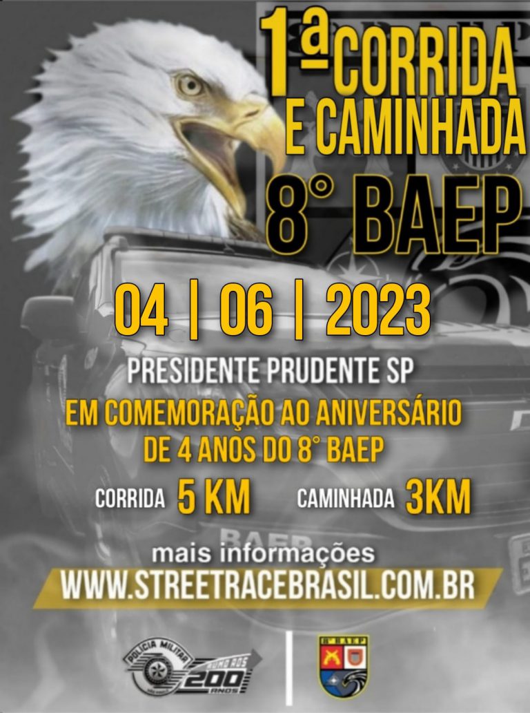 Inscrições para corrida do 8º BAEP encerram dia 31 de maio
