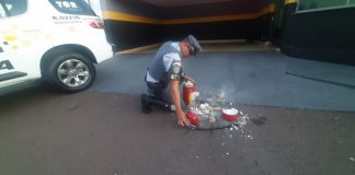 VENCESLAU: Boliviana é presa com 5 kg de cocaína dentro de extintor de incêndio