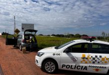 Polícia Rodoviária prende homem com 111 Kg de maconha no porta-malas do carro
