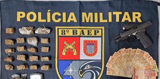 Polícia Militar prende jovem de 24 anos com pistola 9mm no Nova Planaltina