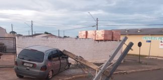 PRUDENTE: Mais de 4 mil clientes já foram prejudicados por falta de energia causada por acidentes de trânsito com postes