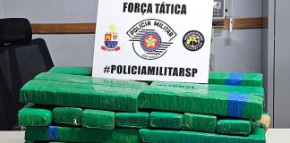 Polícia Militar intercepta carro com 55 Kg de maconha em Presidente Prudente