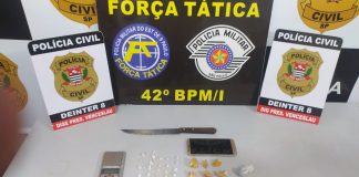 VENCESLAU: Polícia Civil com apoio da PM prendem homem de 25 anos por tráfico de drogas