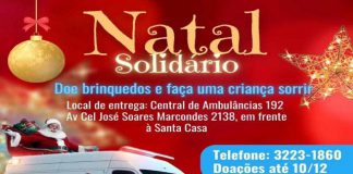 Central de Ambulância 192 inicia quarta edição do “Natal Solidário”