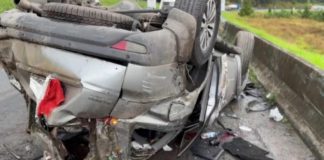 VIDEO: Dunga, ex-técnico da seleção, capota carro com a esposa em Curitiba