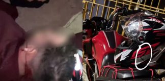 Após fugir da polícia e colocar mão na cintura motoqueiro é alvejado no capacete