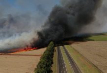 Polícia Rodoviária interdita Raposo Tavares por causa de incêndio em Rancharia