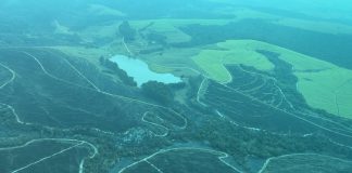 Governador Tarcísio sobrevoa áreas críticas de incêndio no interior de SP