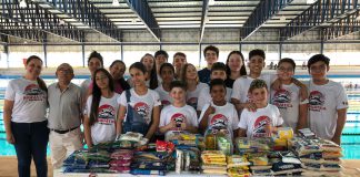 Acquática Prudente/Semepp entrega doação de alimentos arrecadados em palestra