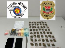 Polícia Civil e a Militar prendem traficante em Tarabai