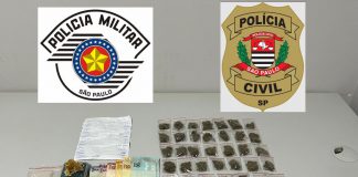 Polícia Civil e a Militar prendem traficante em Tarabai