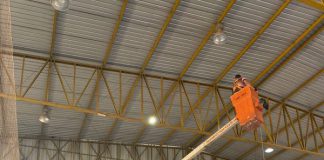 Semepp inicia troca de 61 refletores das quadras 3 e 4 do Parque de Uso Múltiplo (PUM)