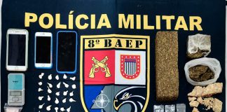 BAEP prende individuos comercializado entorpecentes em casa abandonada
